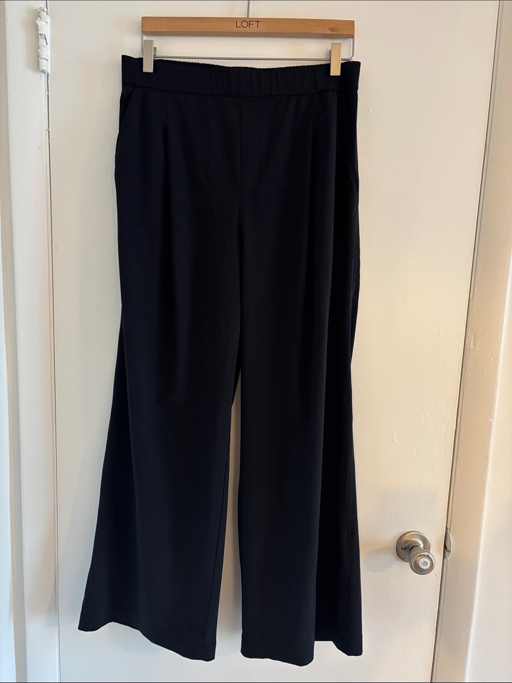 Lou & Grey | Pull on Wide Leg Pants | SIZE L